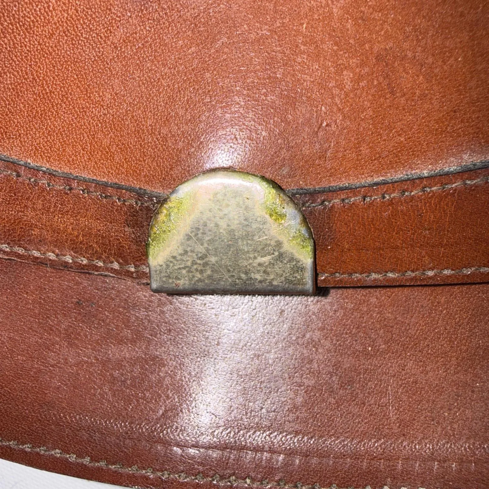 Vintage Frizzoni Firenze Brown Old Money Classic Leather Crossbody Purse - Image 13