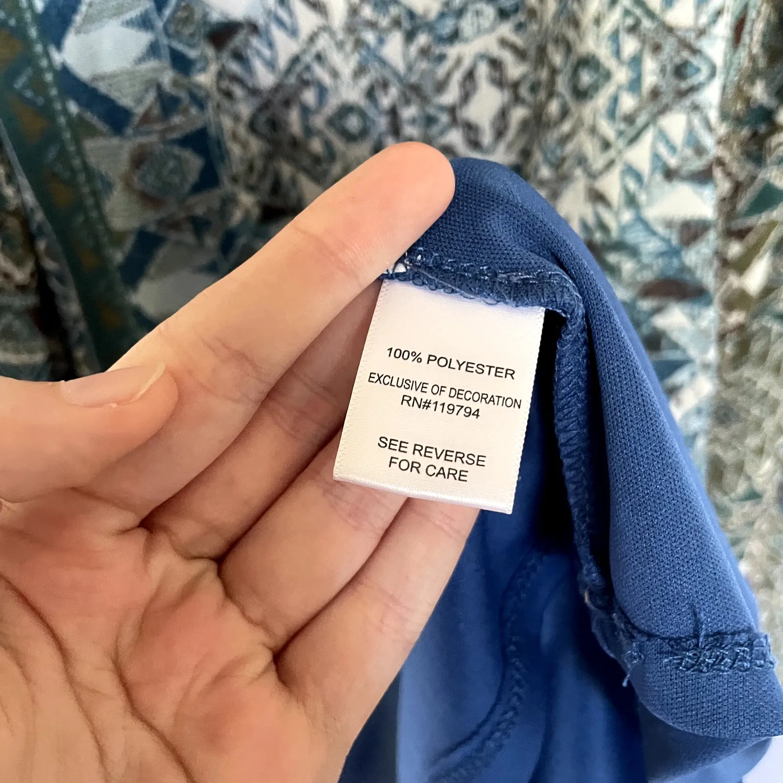 One World live and let live women's size 2X flowy boho dress midi long sleeves - Image 7