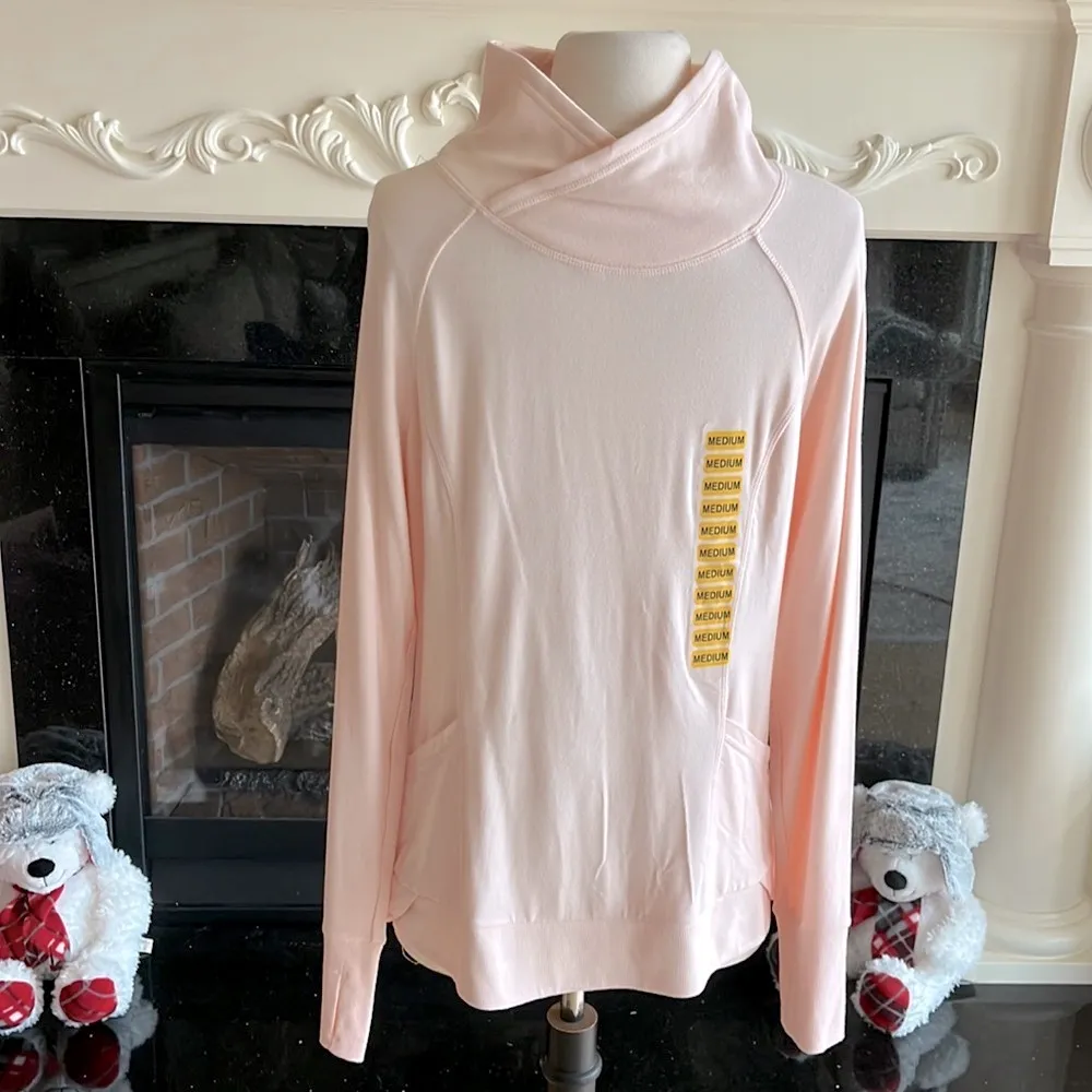 Yogalicious Pink Long Sleeve Top Women Comfy Activewear Medium New Soft Womens - Image 6