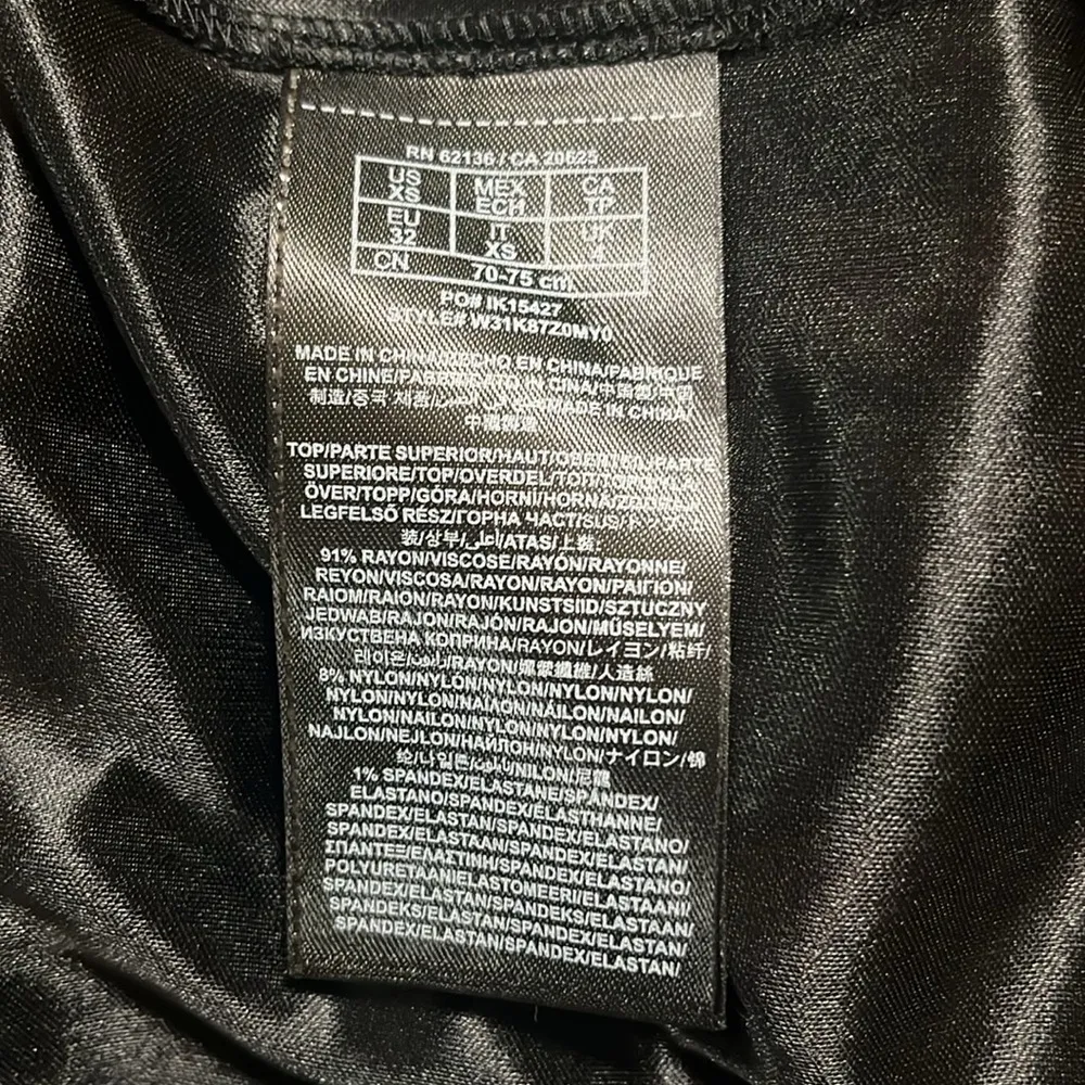 Guess Dress Sz XS Gray/Orange Abstract Print Asymmetrical Strap Lined Career - Image 7