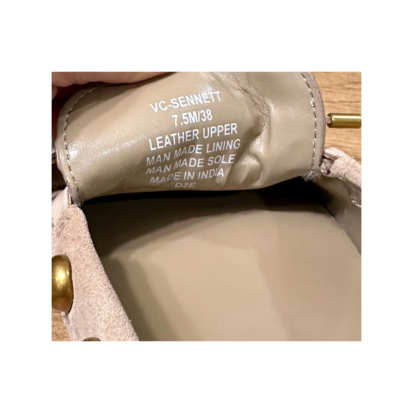 Vince Camuto Womens Sennett Moccasin Flat Boat Shoes Tortilla Suede Size 7.5 NIB - Image 11