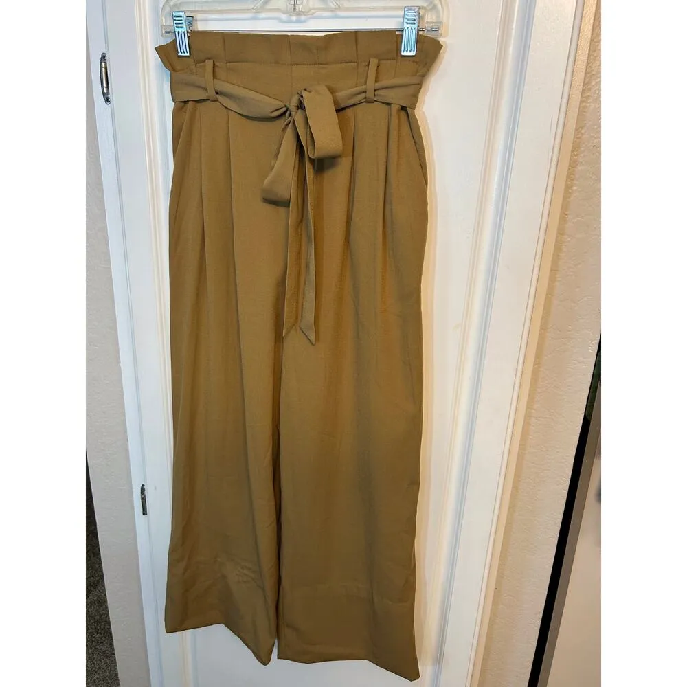 A New Day beige khaki paper bag waist pants - Image 2