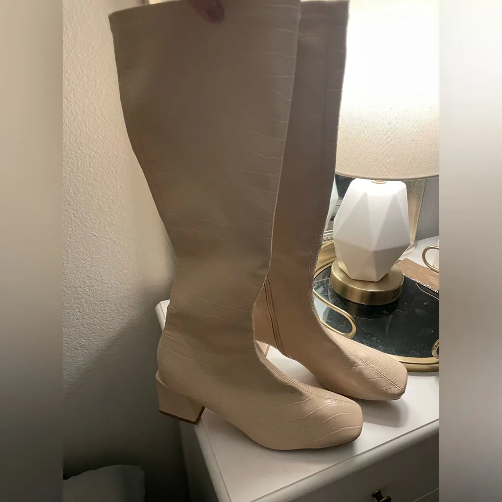 Shein Side Zipper Chunky Heeled boots - Image 3