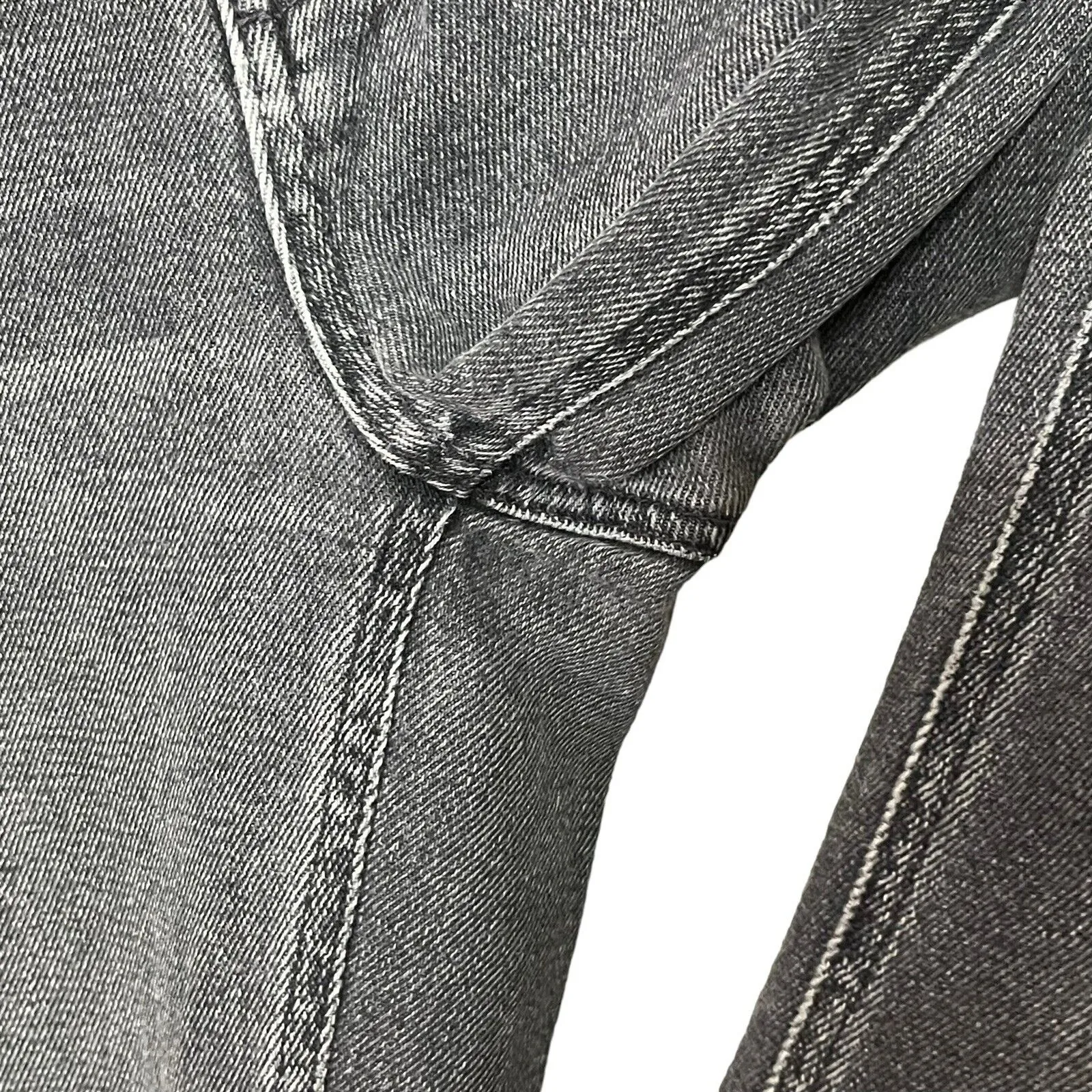 Alexander Wang Grip Skinny Jeans Women’s Size 25 Grey Fade High Rise USA Made - Image 9