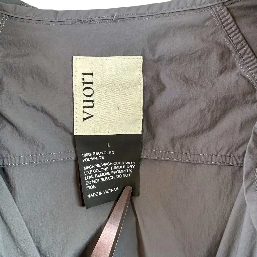 Vuori Shores Full Zip Hooded Jacket in Charcoal Gray Women's Size Large - Image 5