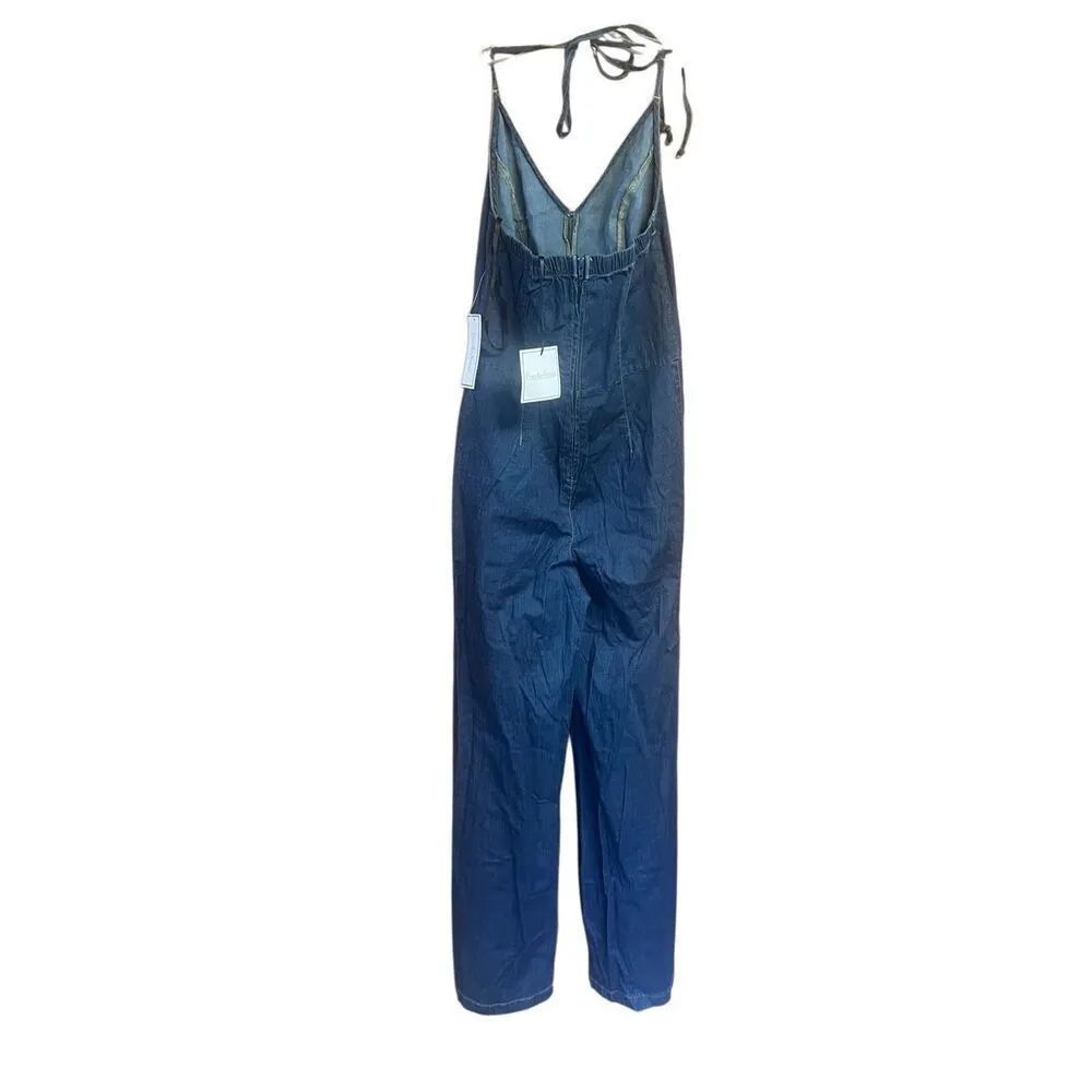 Premier Amour Camisole Jumpsuit Sz 8 NWT Blue - Image 2