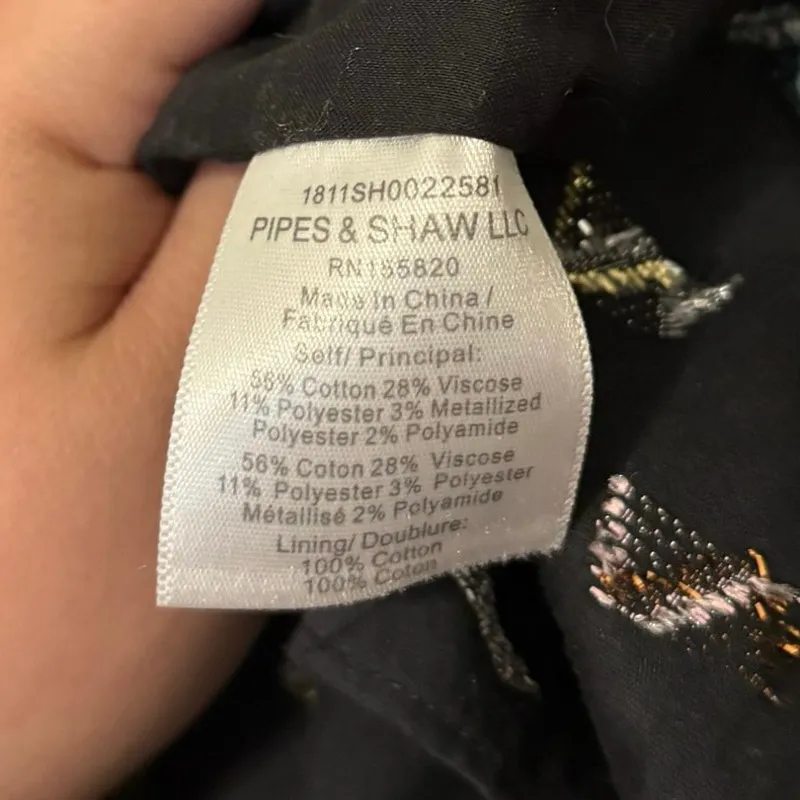 Veronica Beard Black Alia Metallic Geometric Long Sleeve Mini Dress Size 2 XS - Image 7