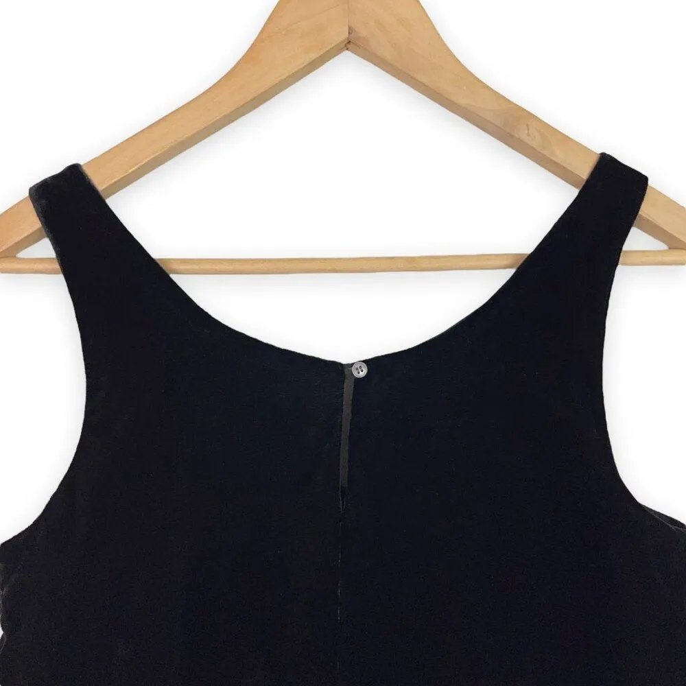 J. Crew Velvet Scoop Neck Tank with Button Back Detail - Image 8