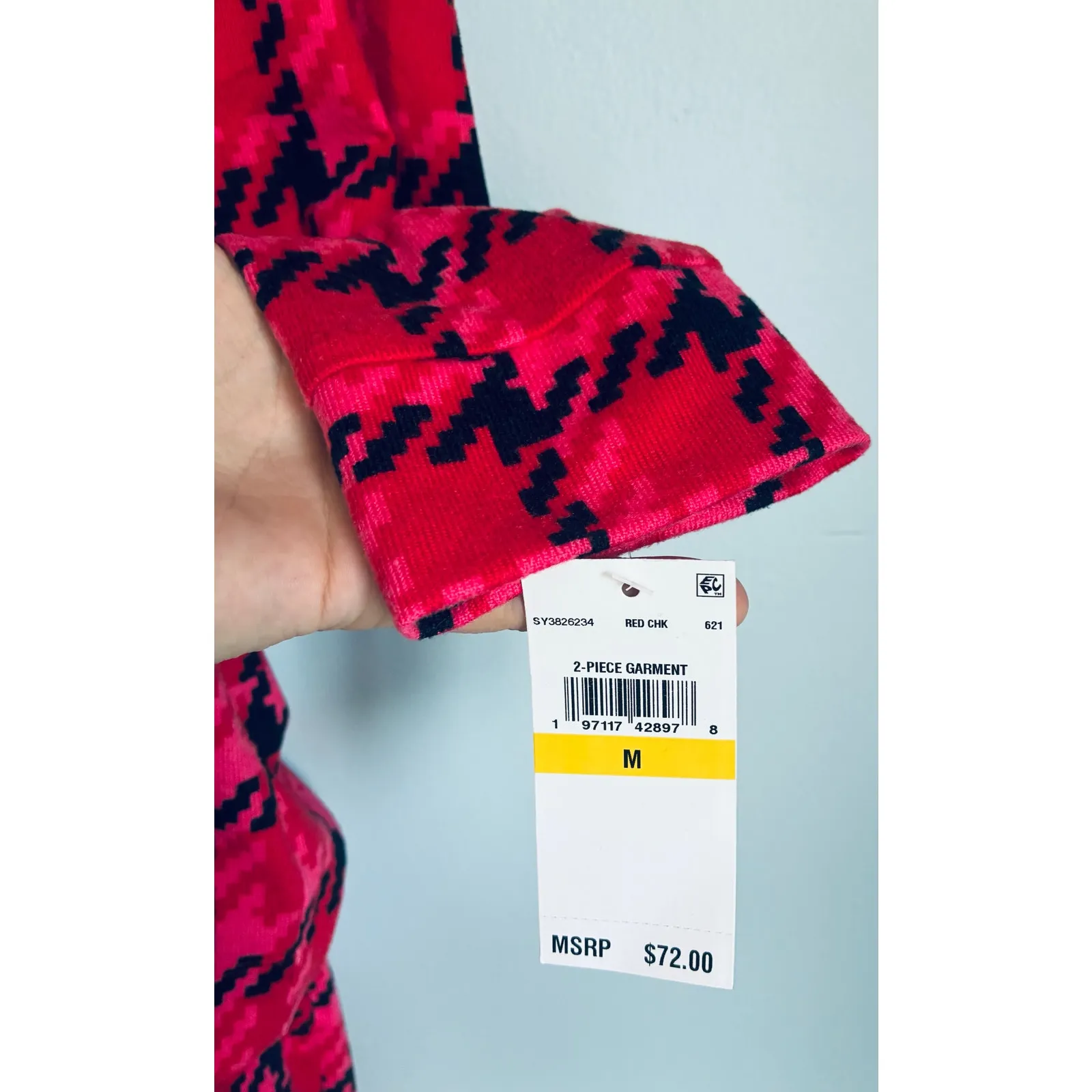 Sanctuary Pajama Set Medium Red and Black Cozy Cottage - Image 3