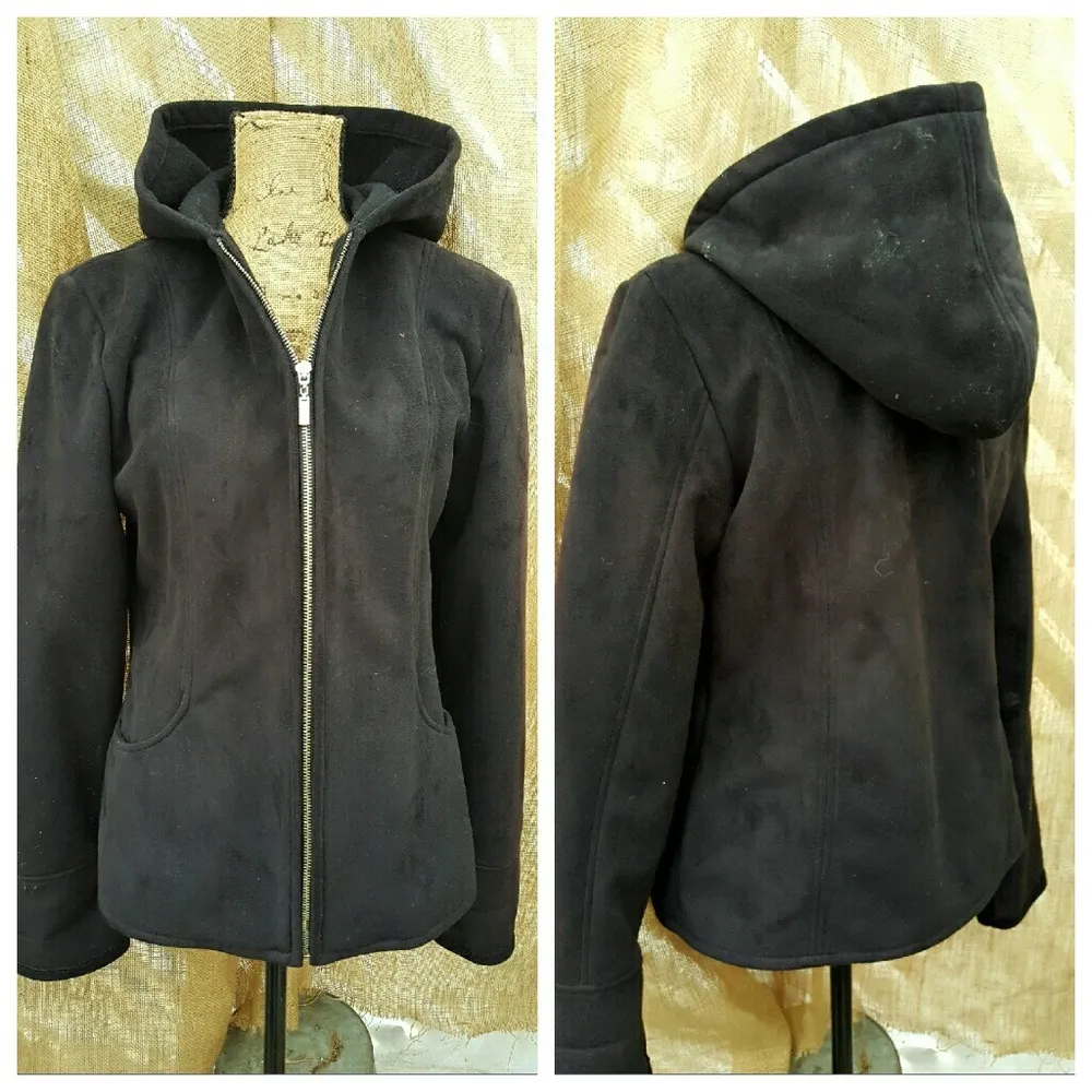 Juliet Michelle Zip Jacket With‎ Hood Black Size M - Image 2