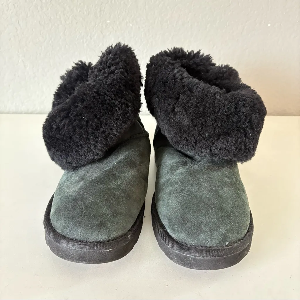 UGG  Woman’s Ankle Boots Black Dark Gray Size 8 - Image 2