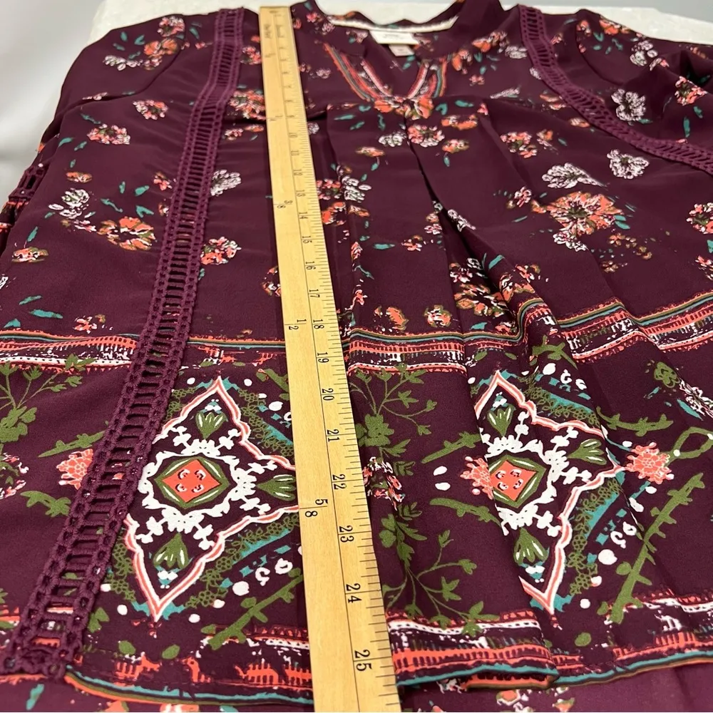 Knox Rose medium shirt floral top blouse - Image 10