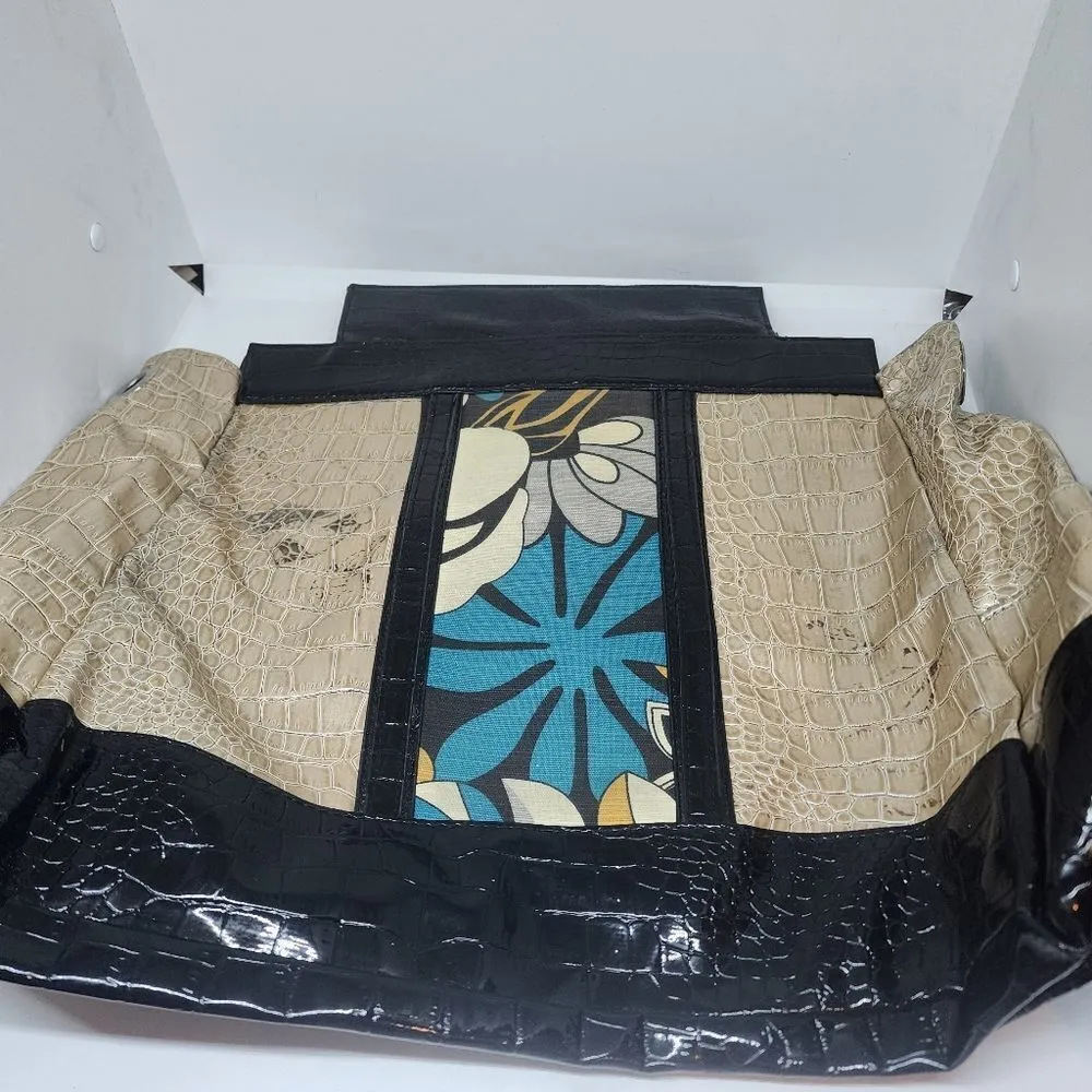 Miche Prima Lynnette Cream & Black Reptile Skin Pattern & Floral Shell - Image 6