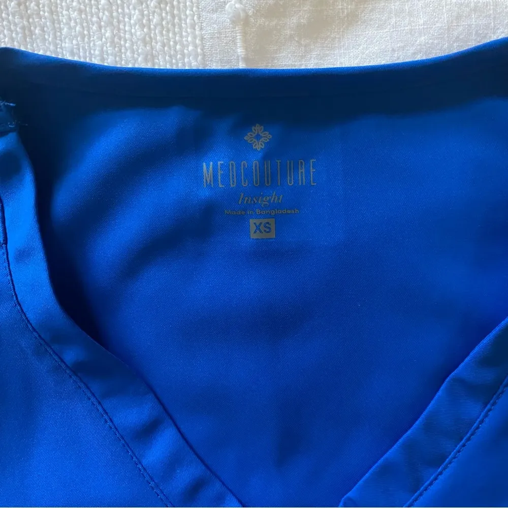 Medical Royal Blue Scrub Top (XS) - Med Couture - Office Chic! - Image 2