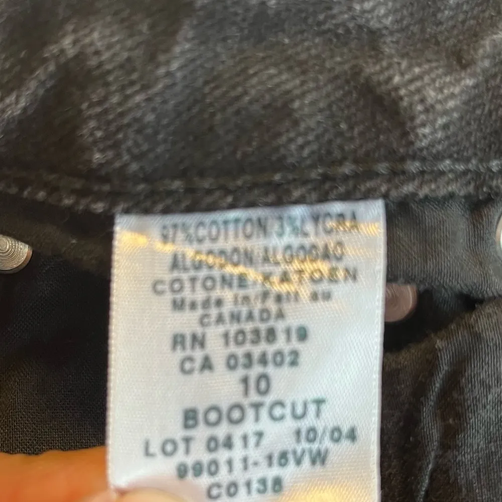 Harley Davidson Jeans Black Bootcut Zipper at Ankle Denim Sz 10 EUC - Image 10