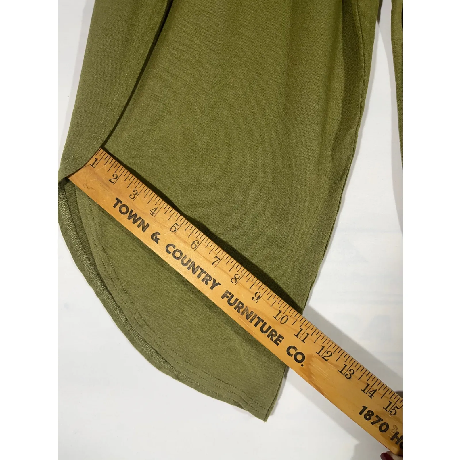 Matilda Jane Wide Leg Cropped Harem Pants Elastic Waist Pull On Green Size S - Image 7
