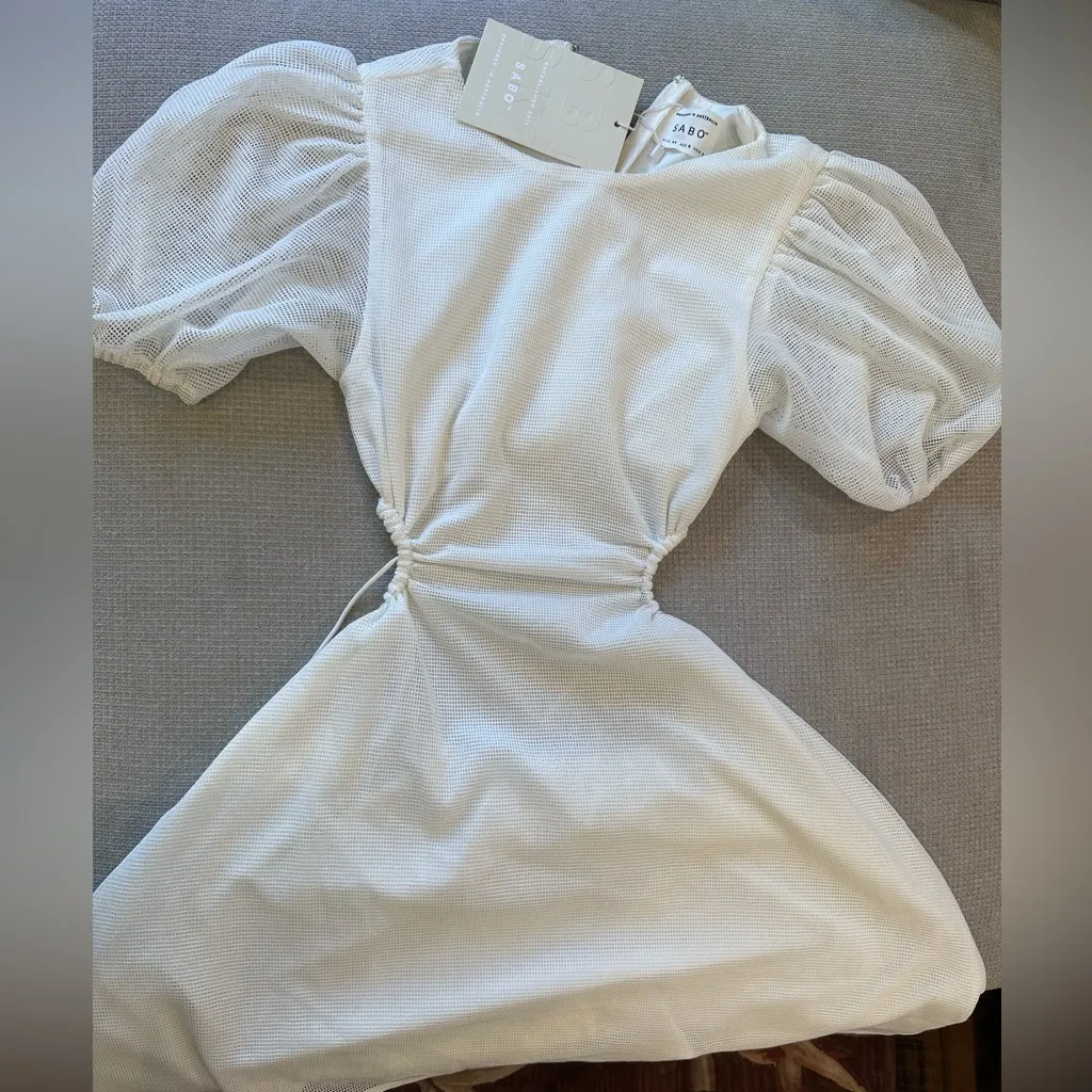 NWT SABO -Anabelle Cutout Dress size XS COLOR WHITE - Image 5