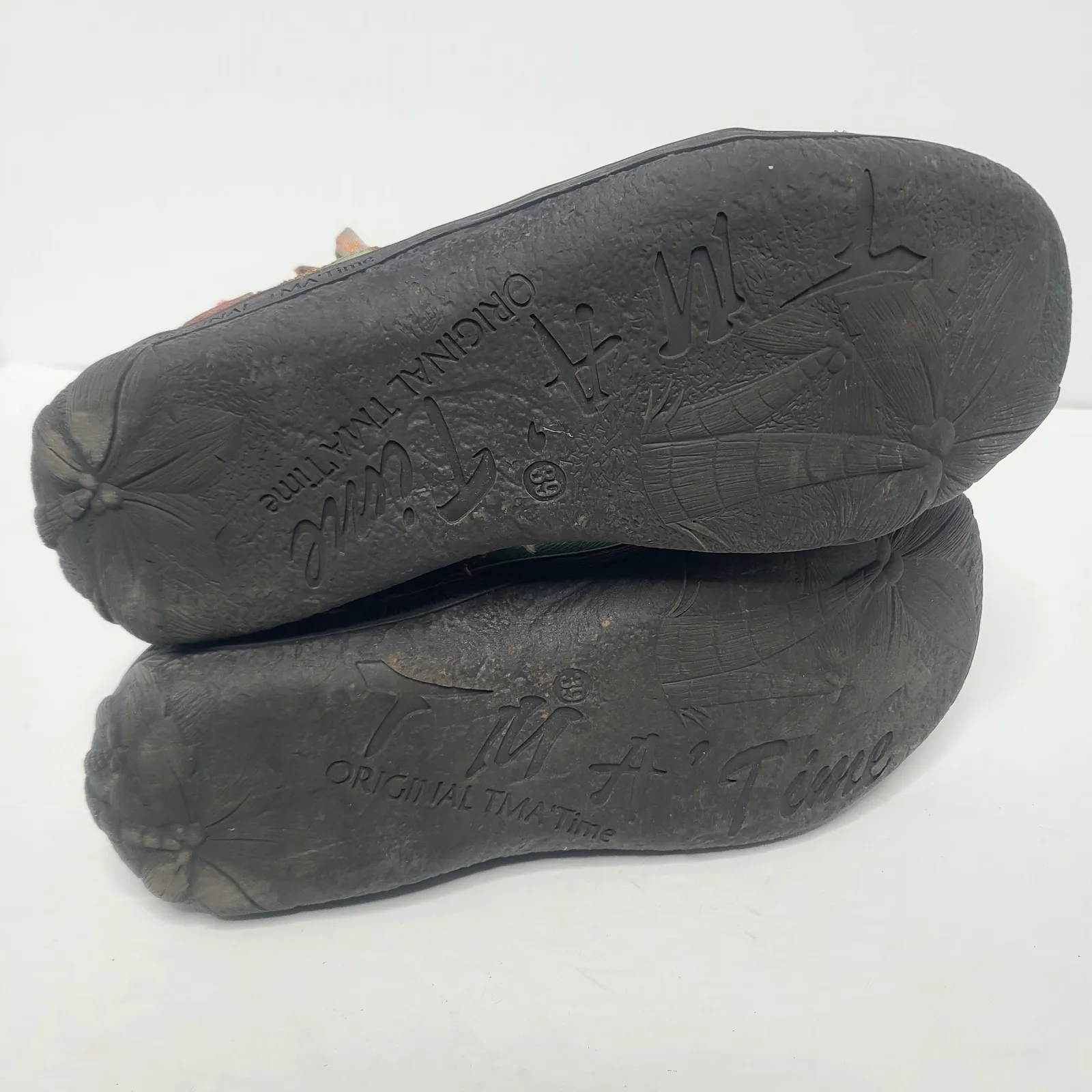 TMA Eyes Original TMA Time Women's Green Stitched Leather Walking Shoes Size 8 - Image 7