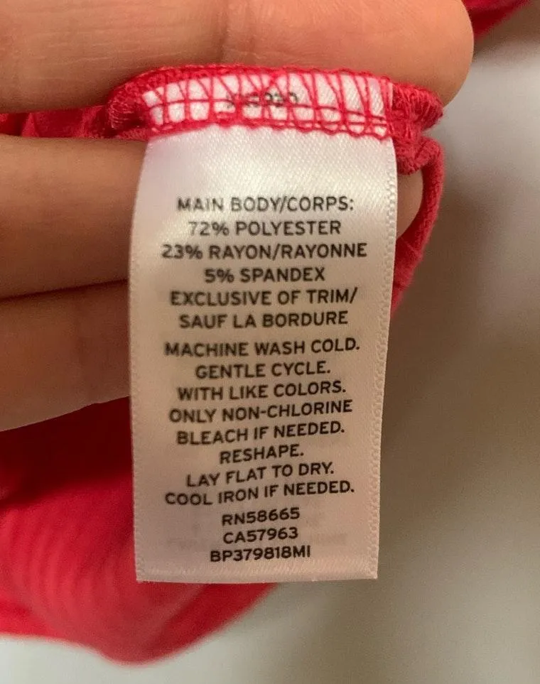 . Ruffle Rib Knit Tank Pink Large NWOT - Image 6