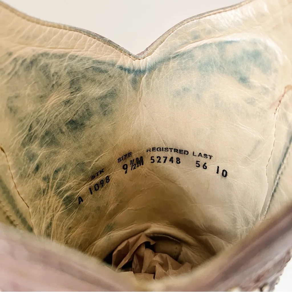 Corral • A1098 Crater Brown Bone Inlay Studded Boot western cowgirl vintage - Image 5