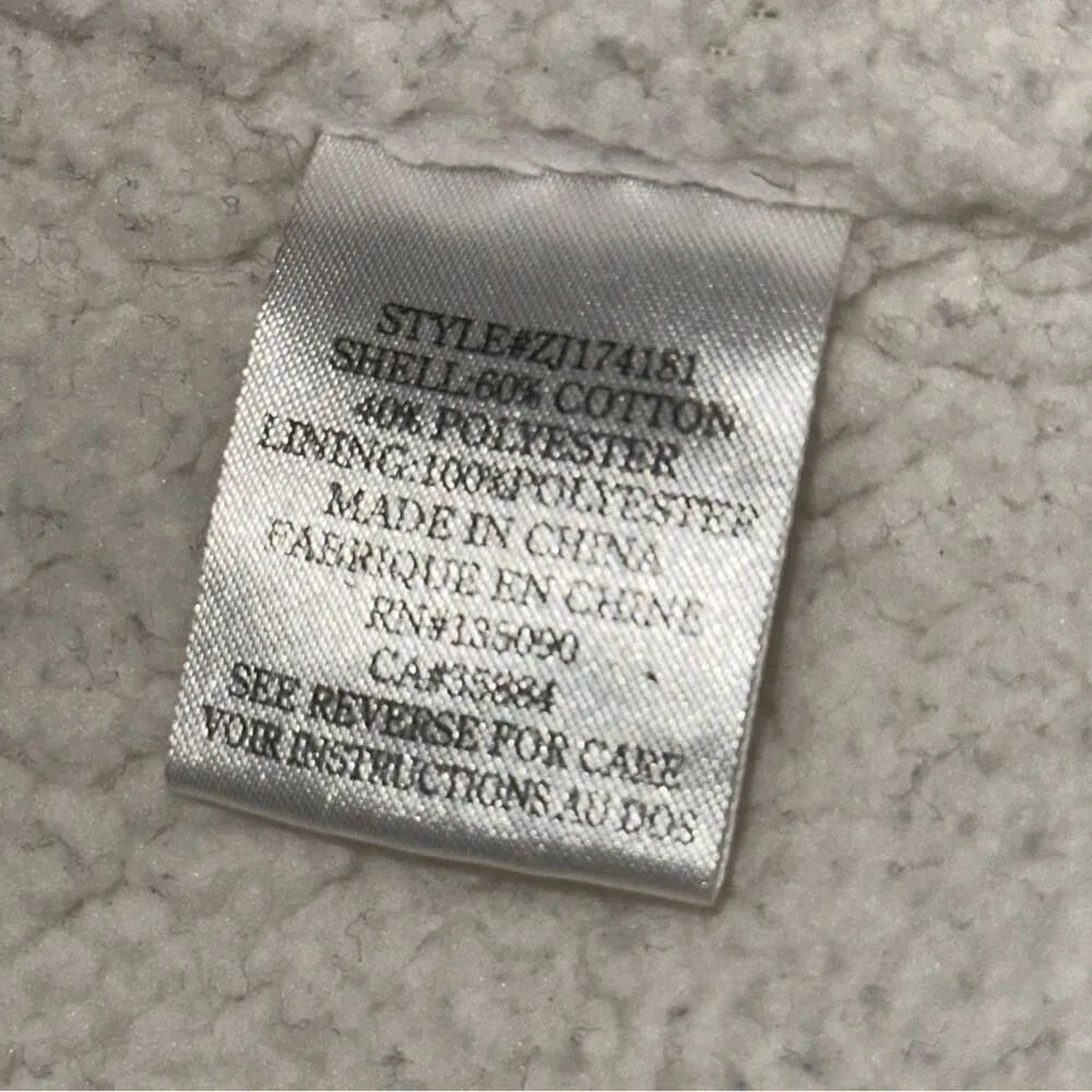 Z Supply Womens Size M Heather Grey Sherpa Cardigan Sweater Open Cardigan Jacket - Image 5