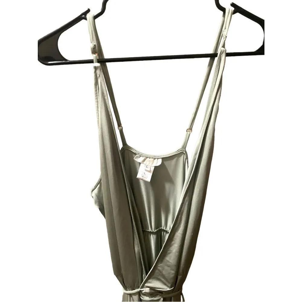 DISCOUNT SHIPPING! Twobirds Lily Pink Sleeveless Wrap Grecian Satin Bridesmaid - Image 3