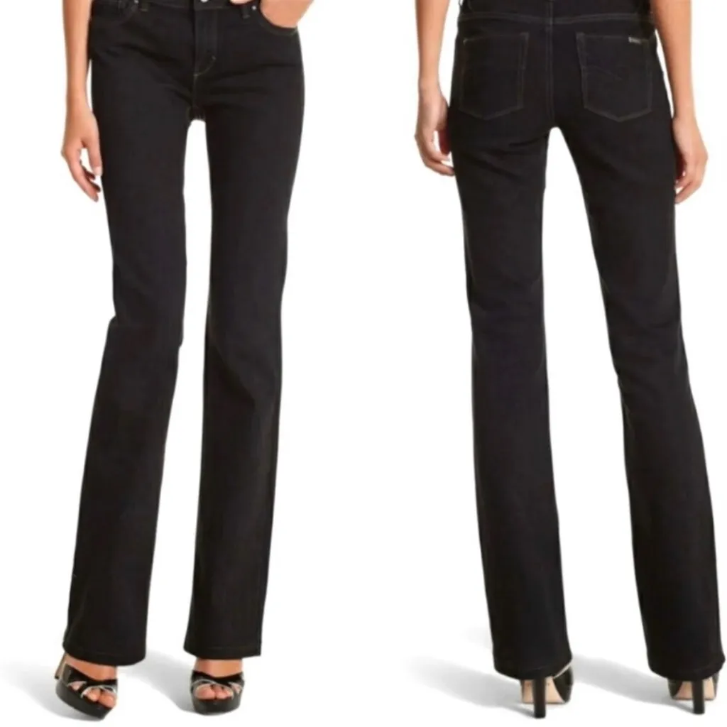 NWT, White House Black Market The Original Black Bootcut Blanc Denim, Sz 2 Short - Image 2