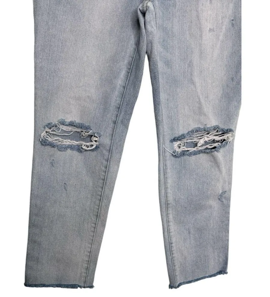 Pistola Acid Wash High Rise Distressed Jeans Destroyed Size 27 - Image 6