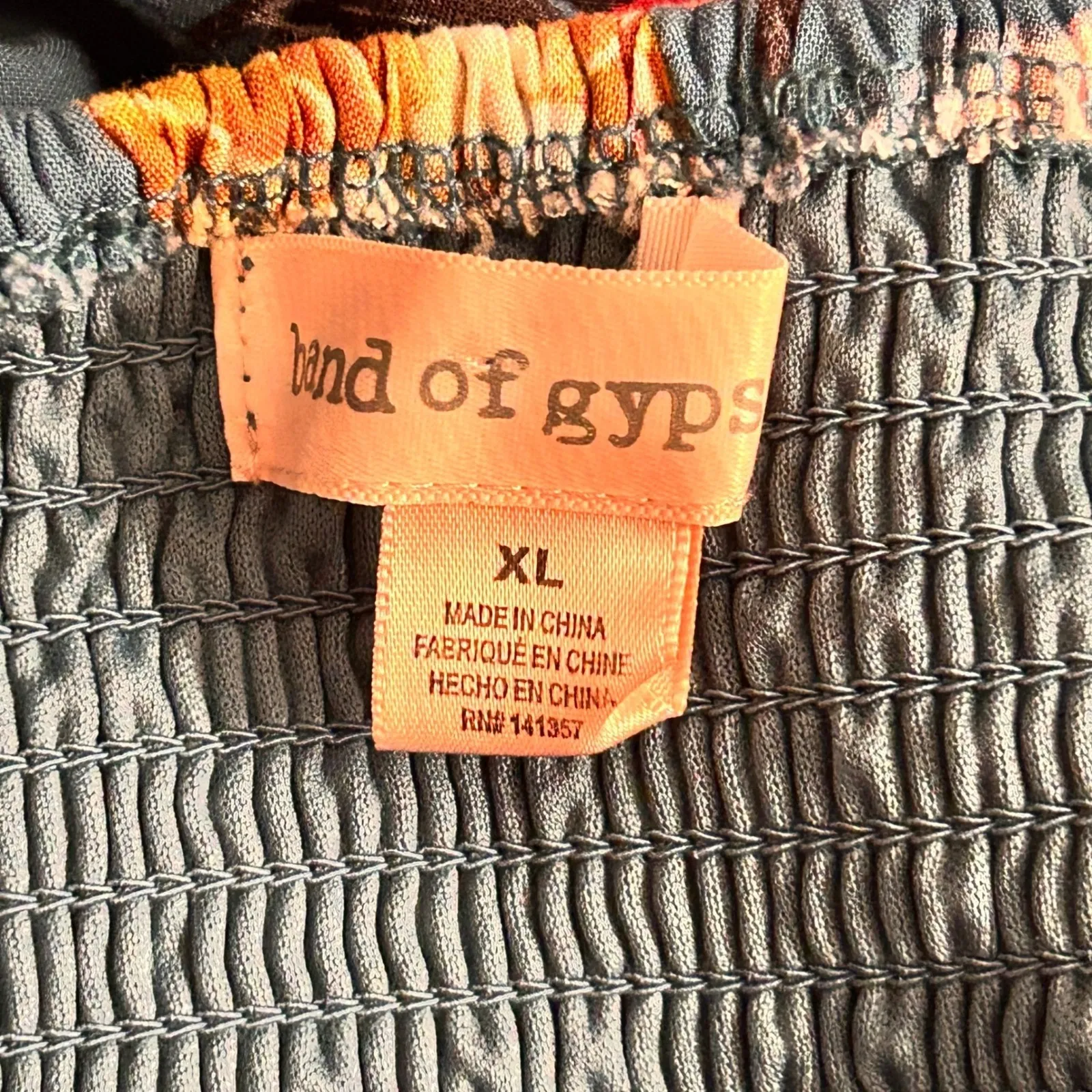 Band of Gypsies Floral‎ Jumpsuit Green Blue XL - Image 10