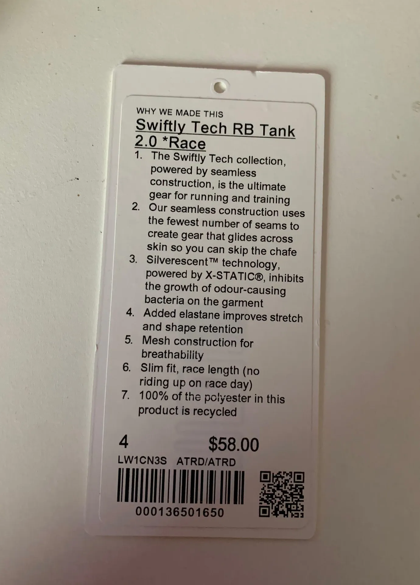 Lululemon Swiftly Tech RB Tank 2.0 Race - Image 3