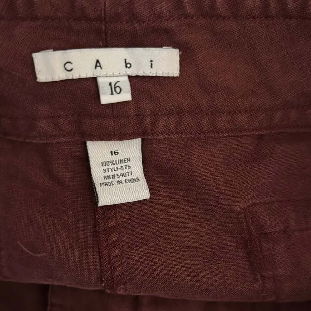 CAbi Dark Red Cargo Shorts - Image 9