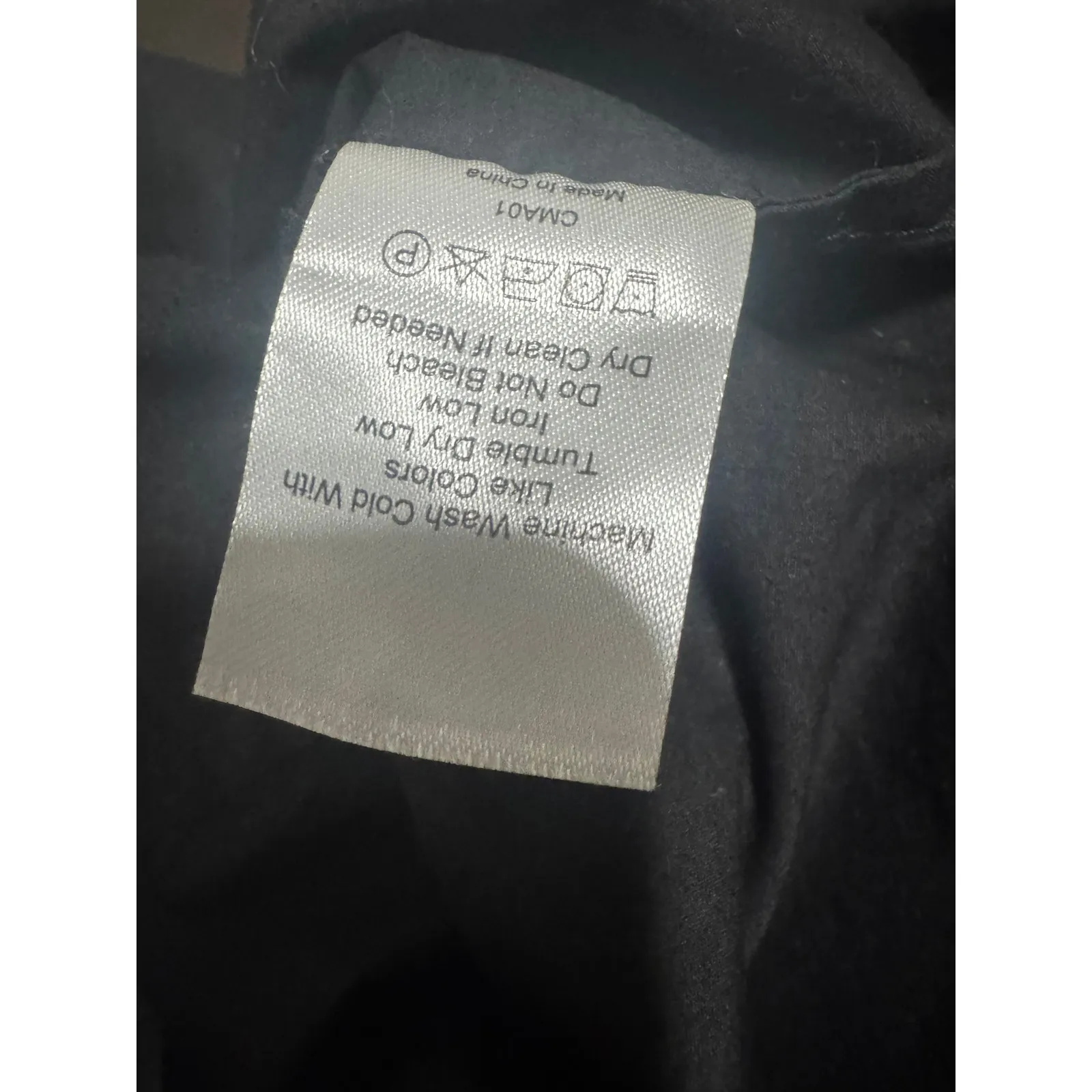 Quince Black Smocked Tiered Midi Dress – Organic Cotton – Size L - Image 6