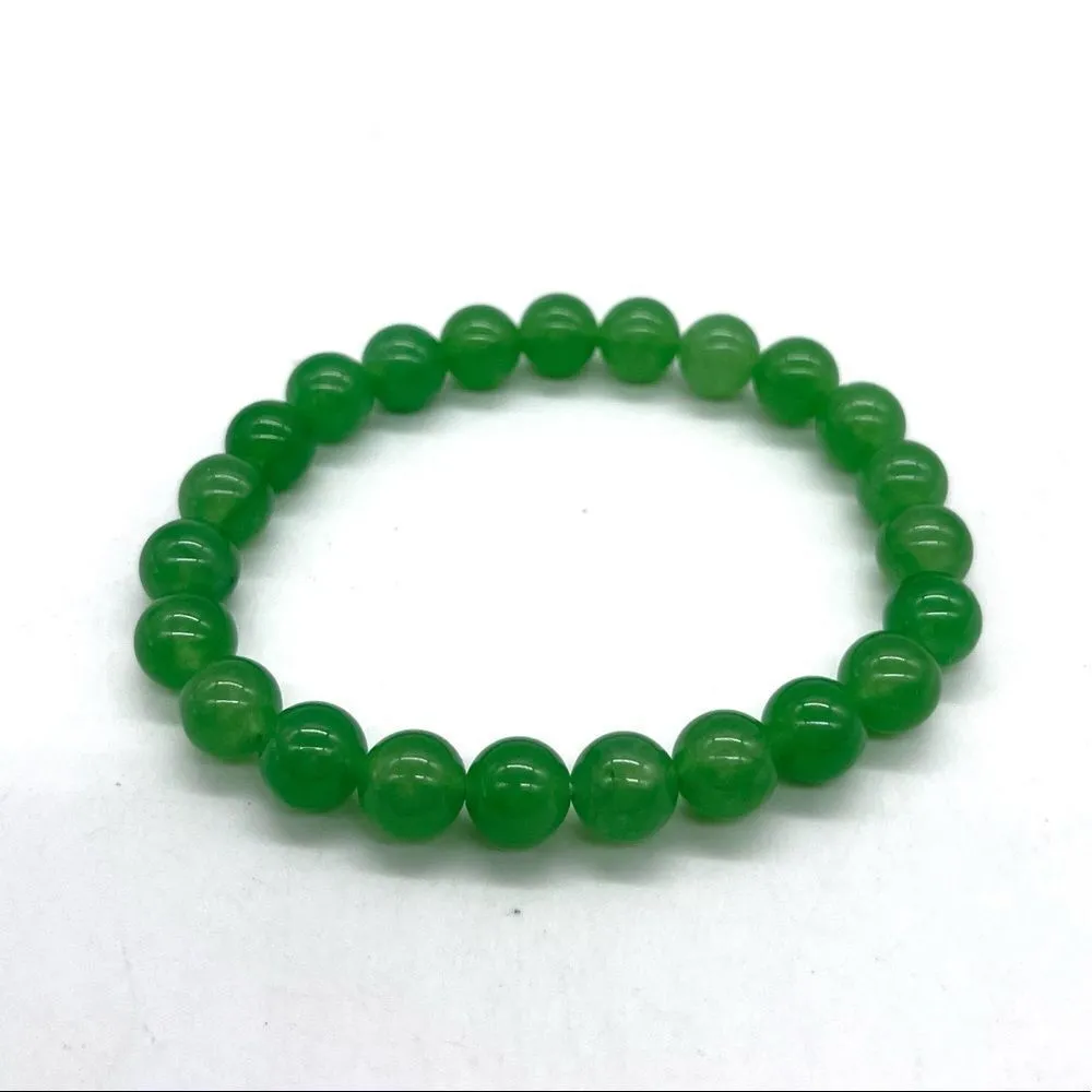 Jade Stretch Bracelet Green - Image 2