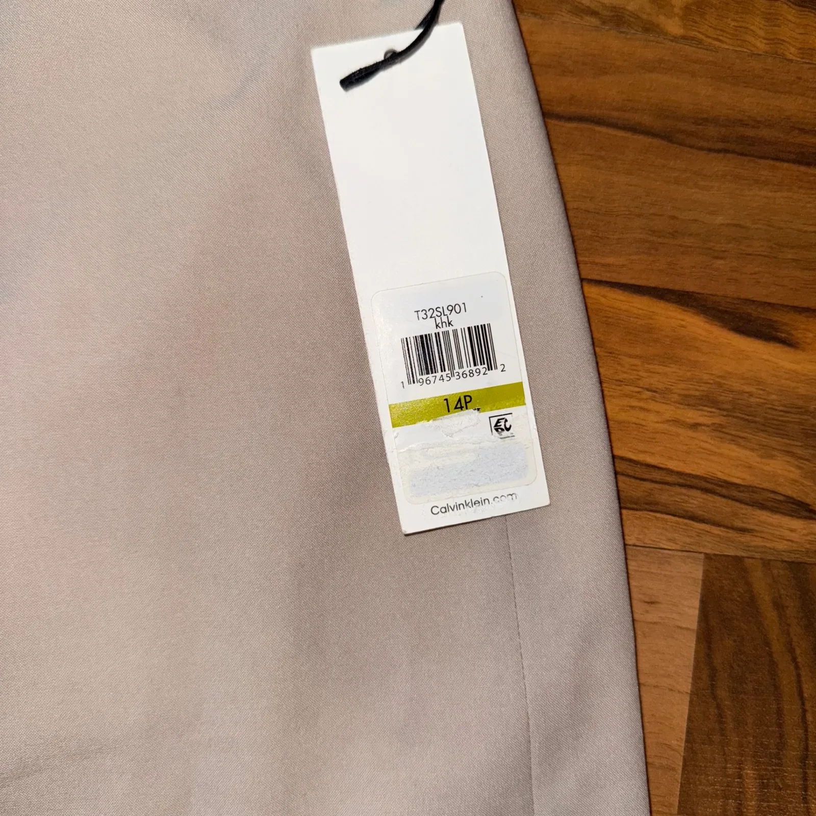 Calvin Klein Beige Wrap Skirt Women 14P Petite Career Business Casual officecore - Image 2