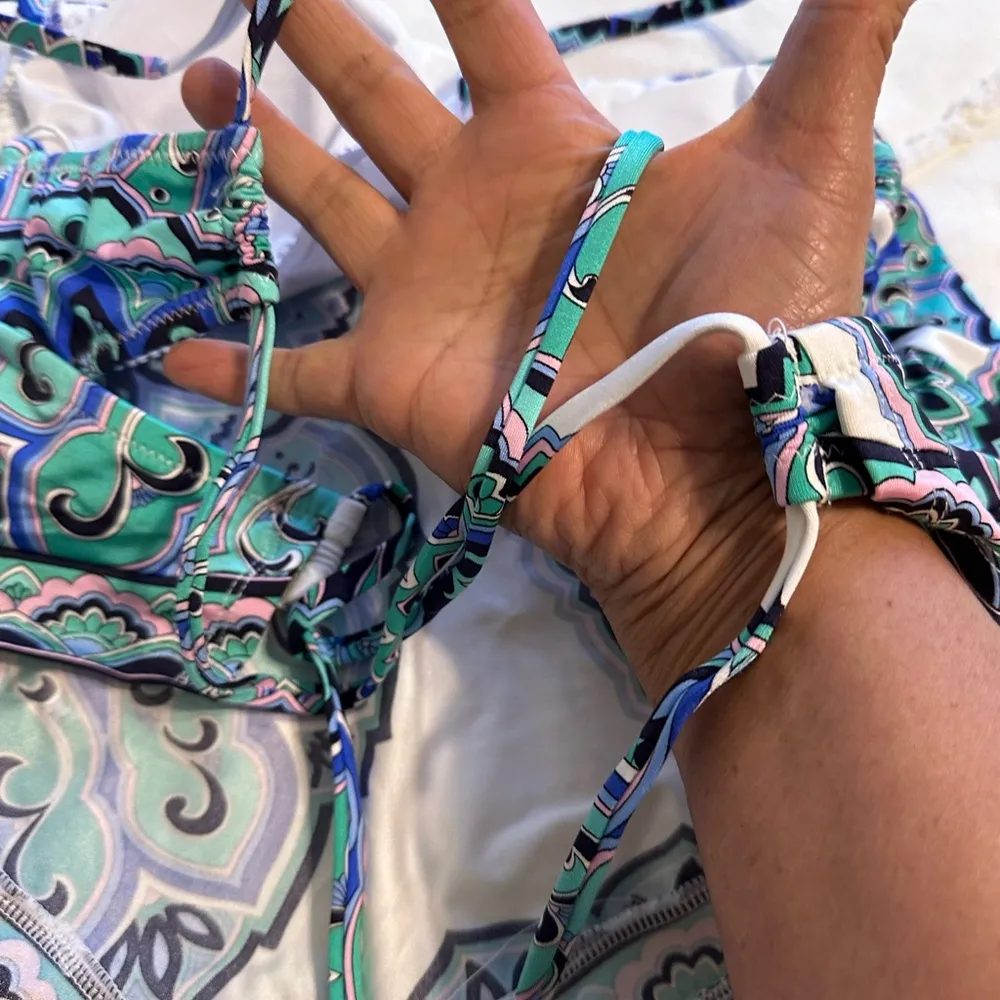 Sunshine 79 Women's Standard Midkini Bikini Swimsuit sz 10 retail $168 Blue - Image 9