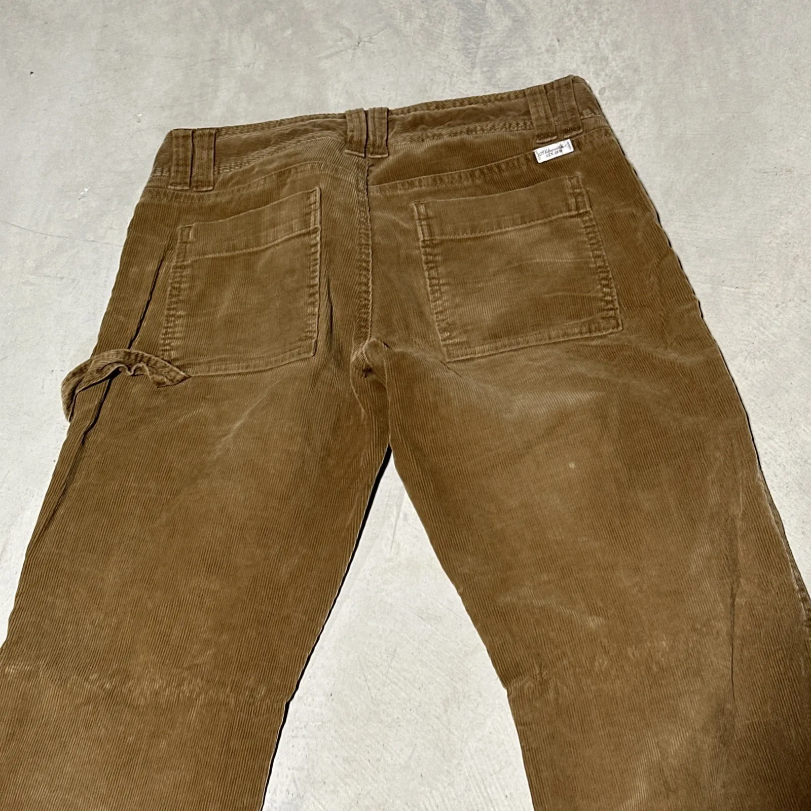 Vintage 2000s Abercrombie & Fitch Bell Corduroy Pants Low Rise Y2K SZ 6 34x34 - Image 12