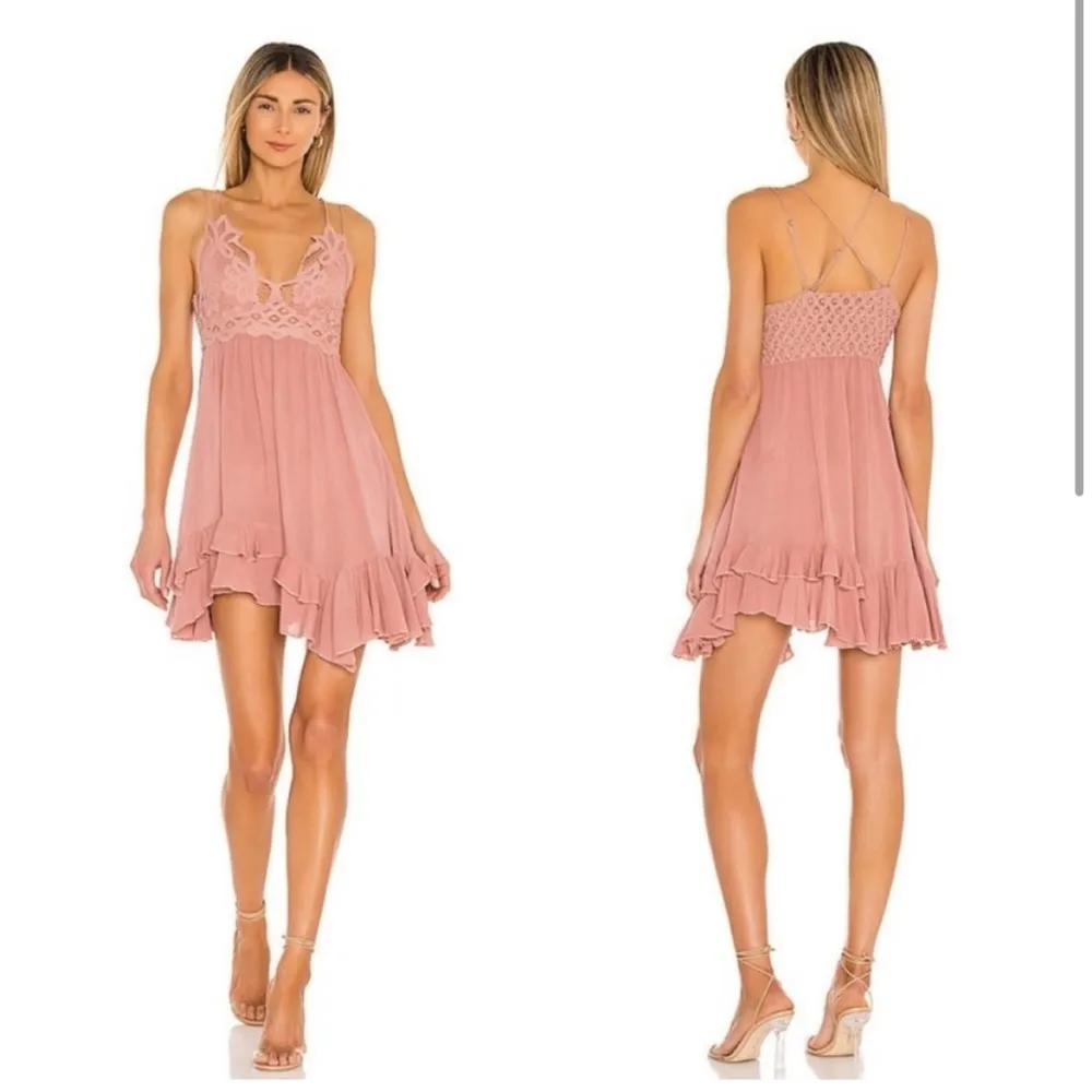 Free People Adella Mini Dress Rose Ballet XS Blush - Image 2