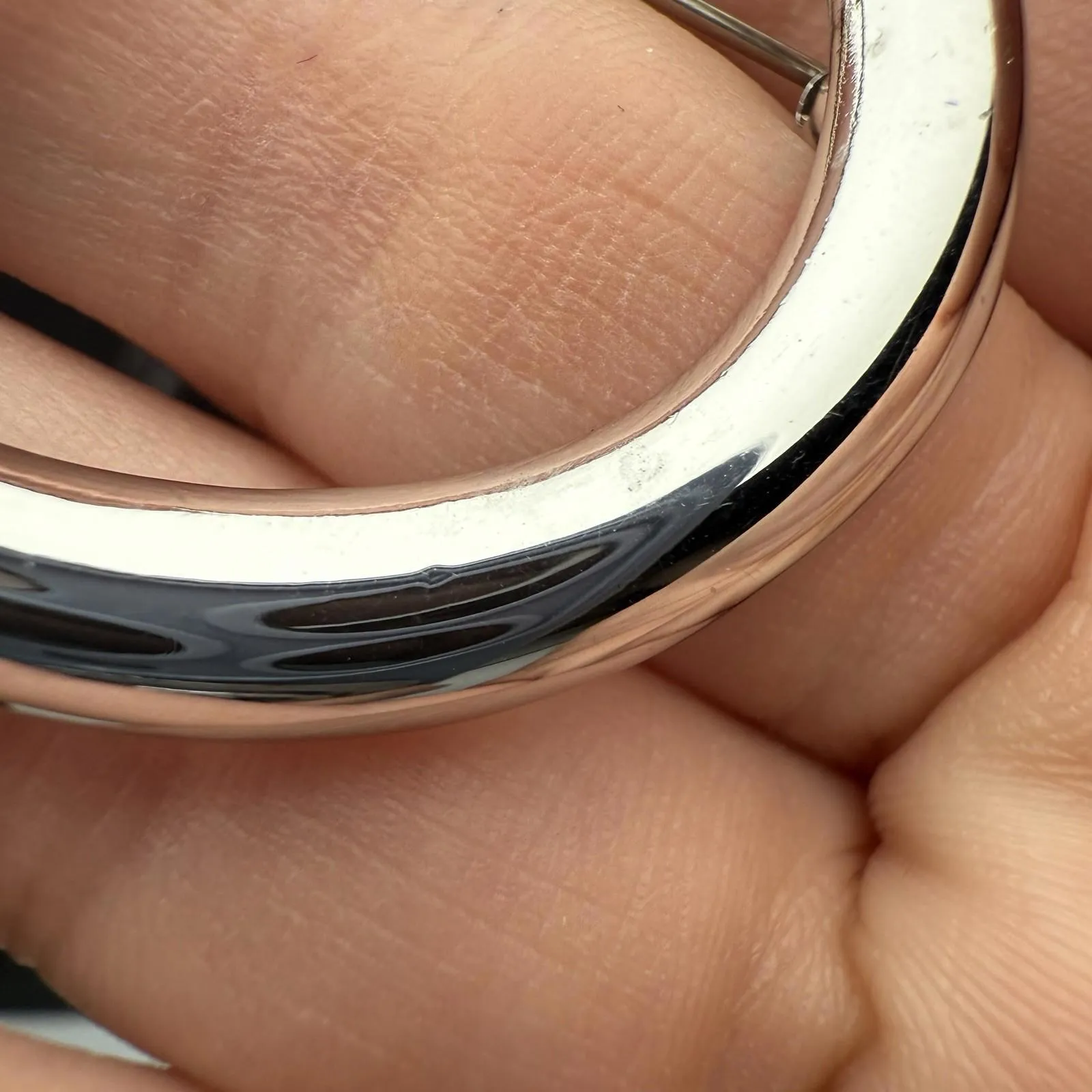 Monet Silver Swirl Silver Tone Brooch Pin Signed Vintage - Image 7