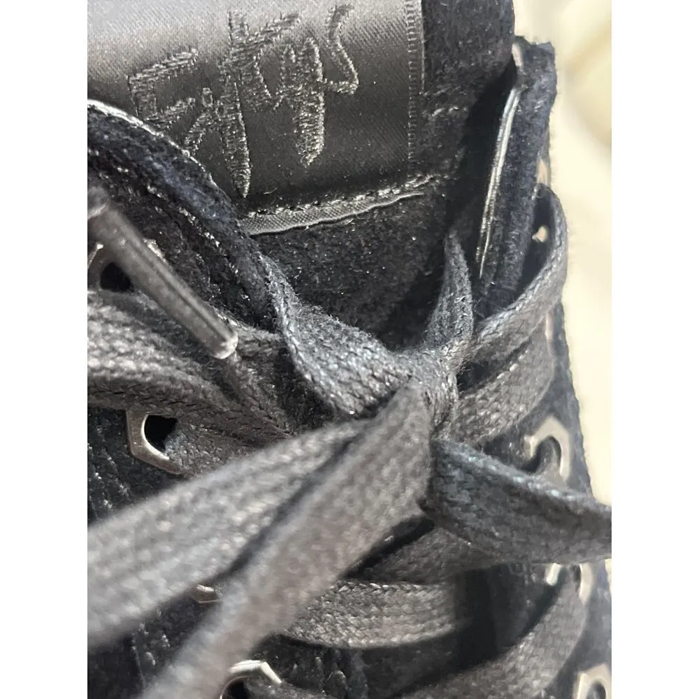 EYTYS Odessa Suede Sneakers in Black M 7.5 W 9 Dust Bag Lace Up Shoes - Image 9