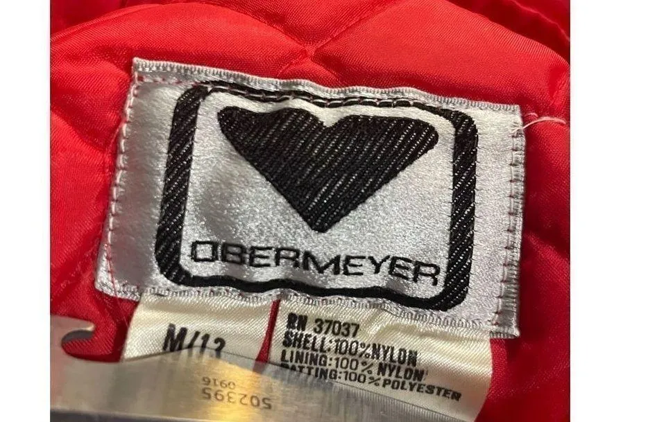Obermeyer Vintage Red Ladies Warm-Up retro ski pants size 12 - Image 3