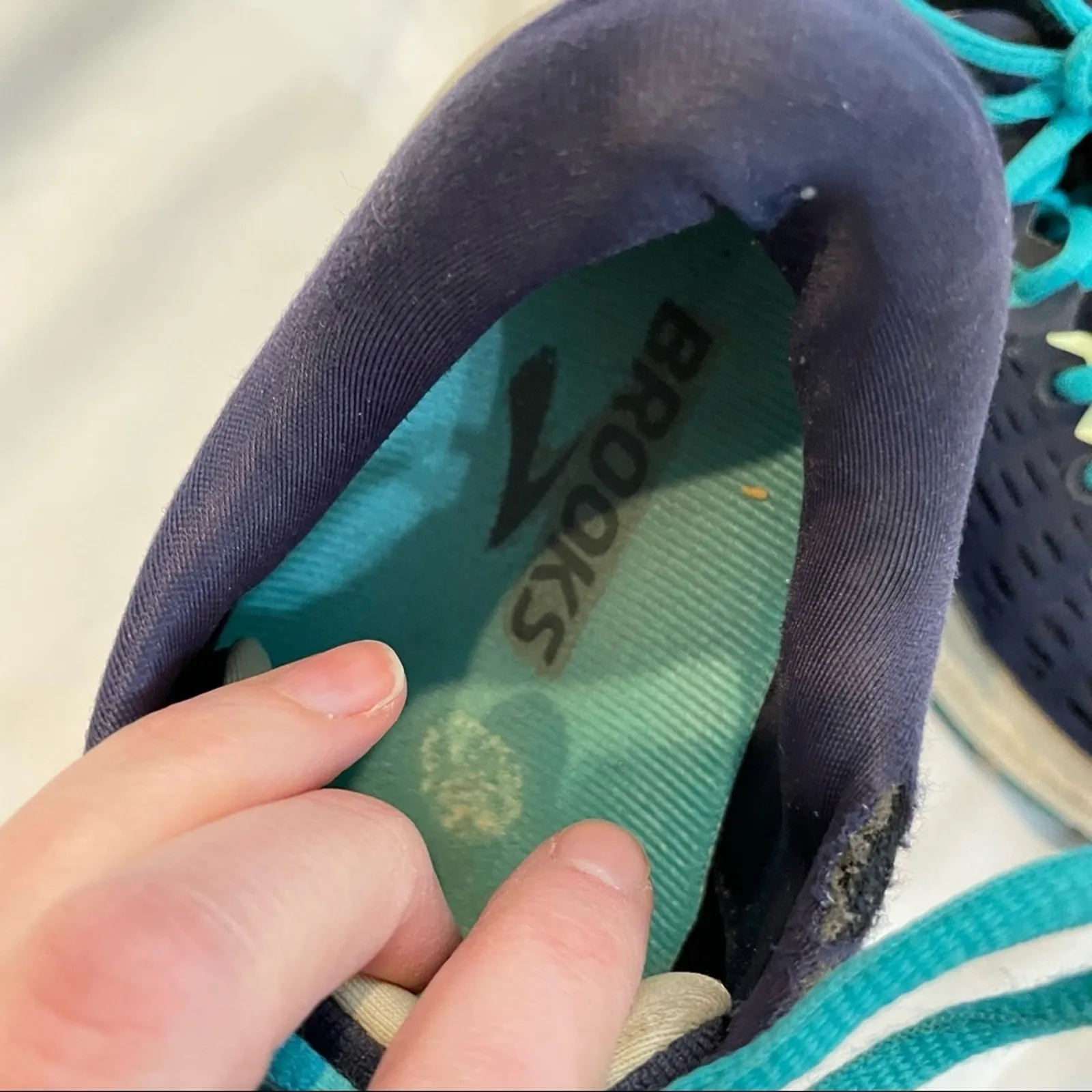 Brooks Ravenna 9 Blue & Teal Womans Running Shoes Sneakers Womens 8.5 Sporty - Image 7