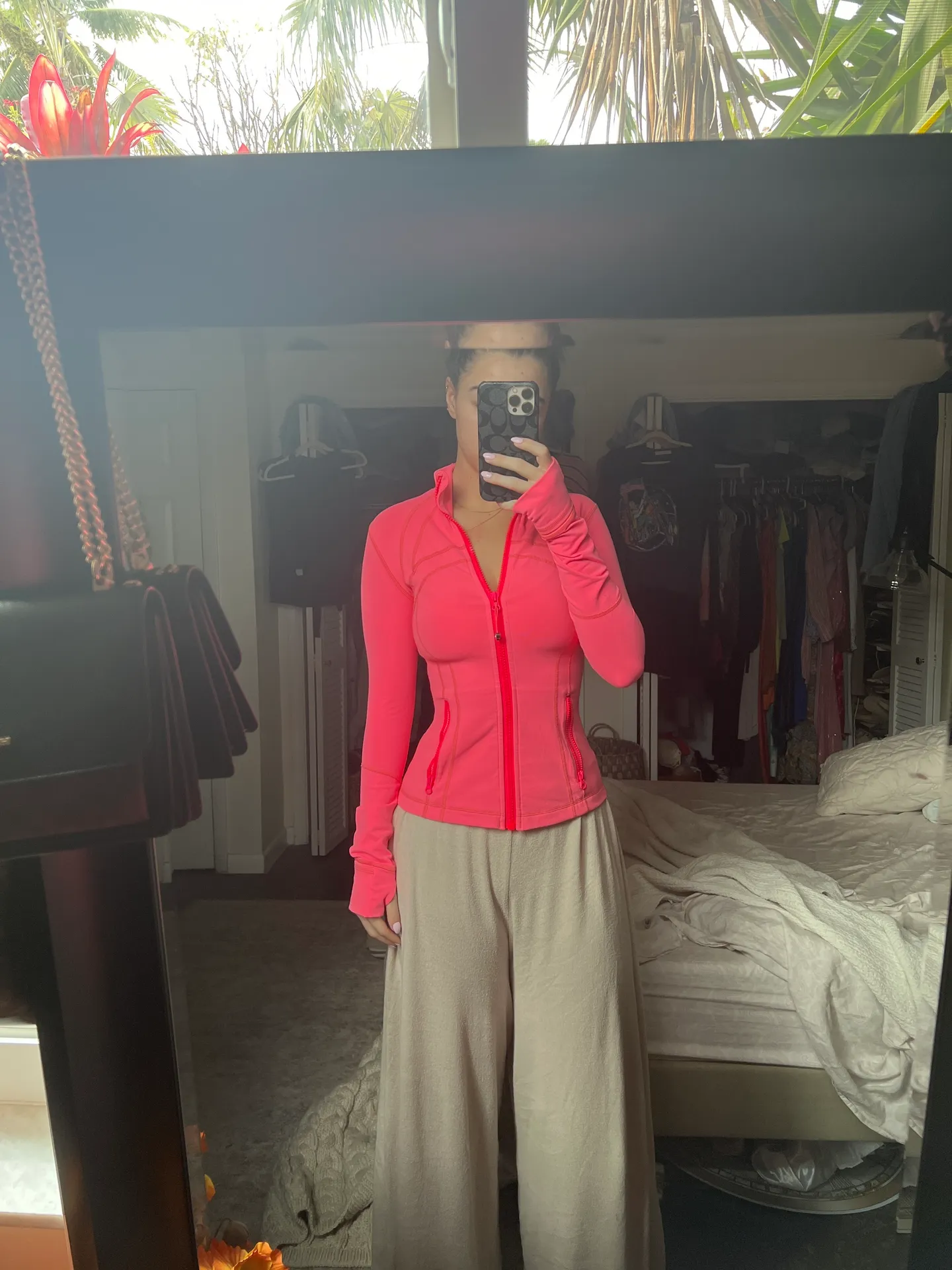 Lululemon Coral Bright Pink Flashlight Define Jacket Size 4 - Image 2