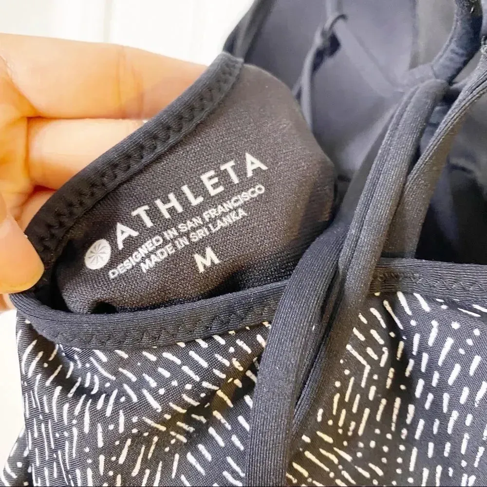 ATHLETA Black‎ Sands One Piece Tie Back Swimsuit - Image 7
