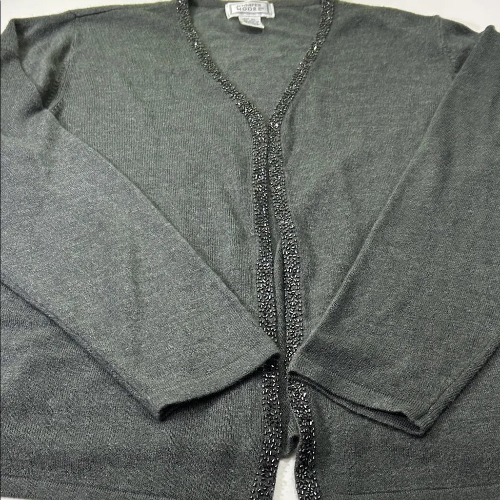 Jennifer Moore Charcoal Knit Top - Image 16