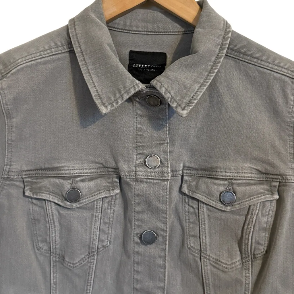 Liverpool Los Angeles Denim Jacket – Gray – Women’s Size Small - Image 2