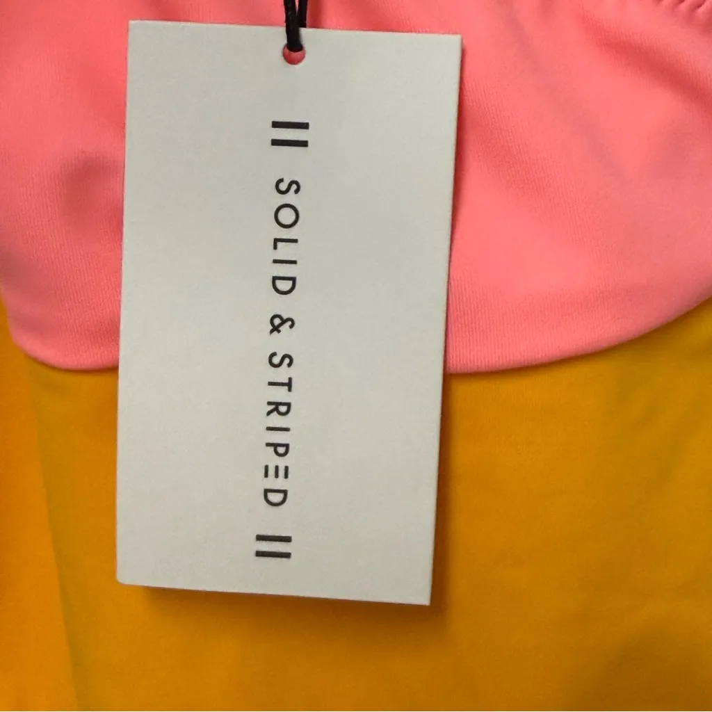 SOLID & STRIPED The Ballerina Coral Nude 1 Piece Swimsuit Size XS - Image 4