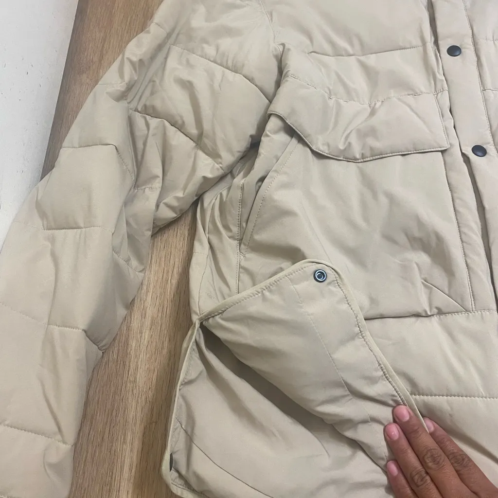 Zara Women's Tan Puffer Jacket - Image 7