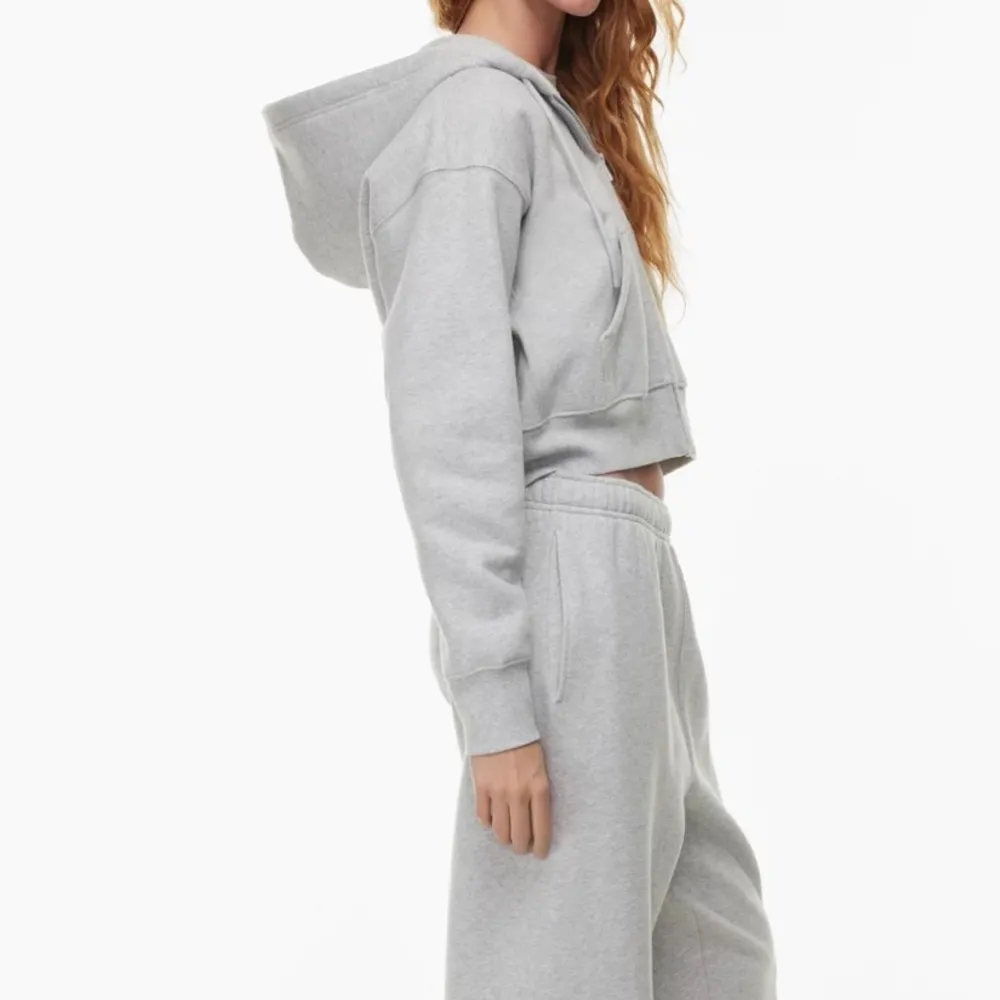 Aritzia color Heather Chrome Cozy Fleece Boyfriend Boxy Zip Hoodie - Image 5