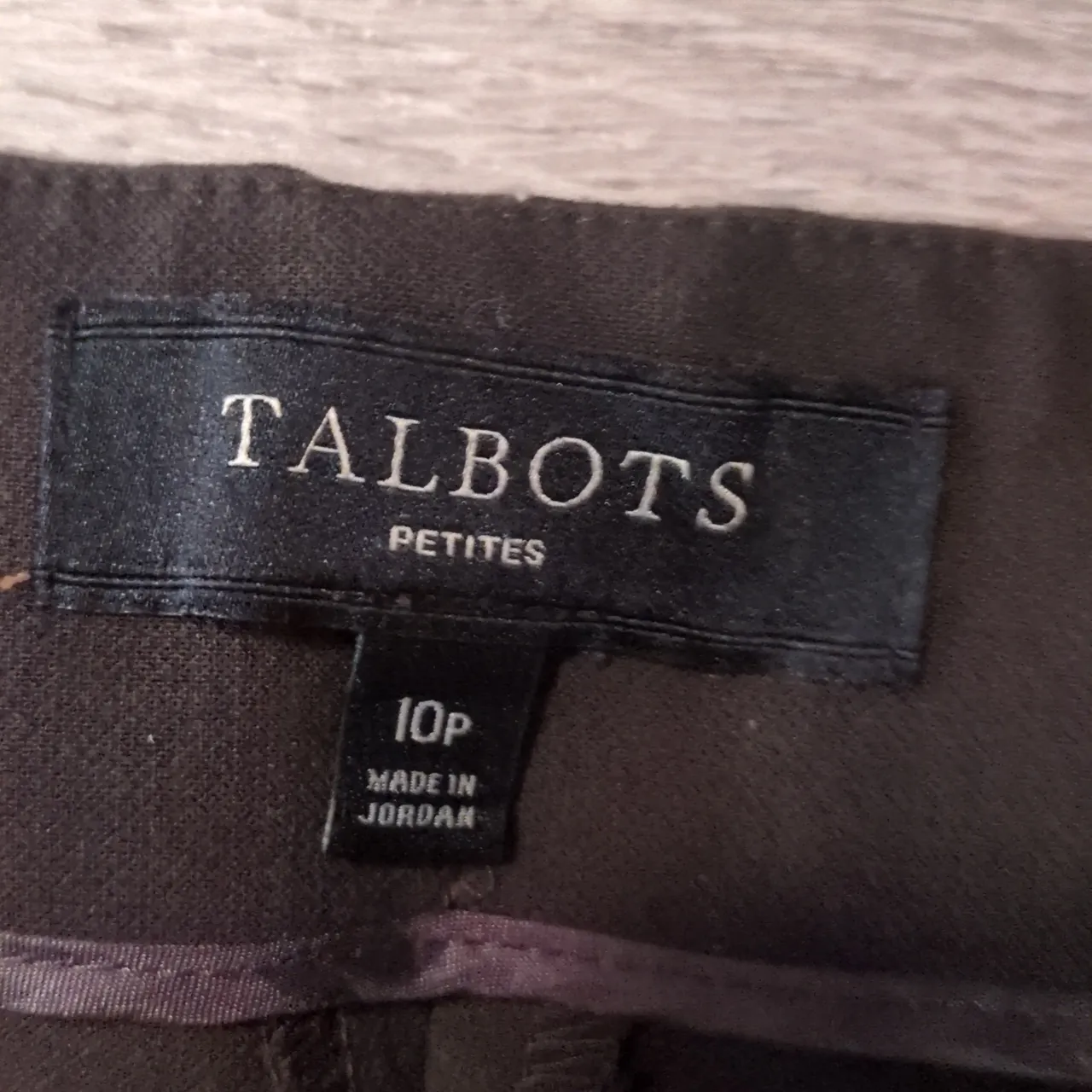 Talbots Brown Viscose Blebd Pants Size 10P - Image 2
