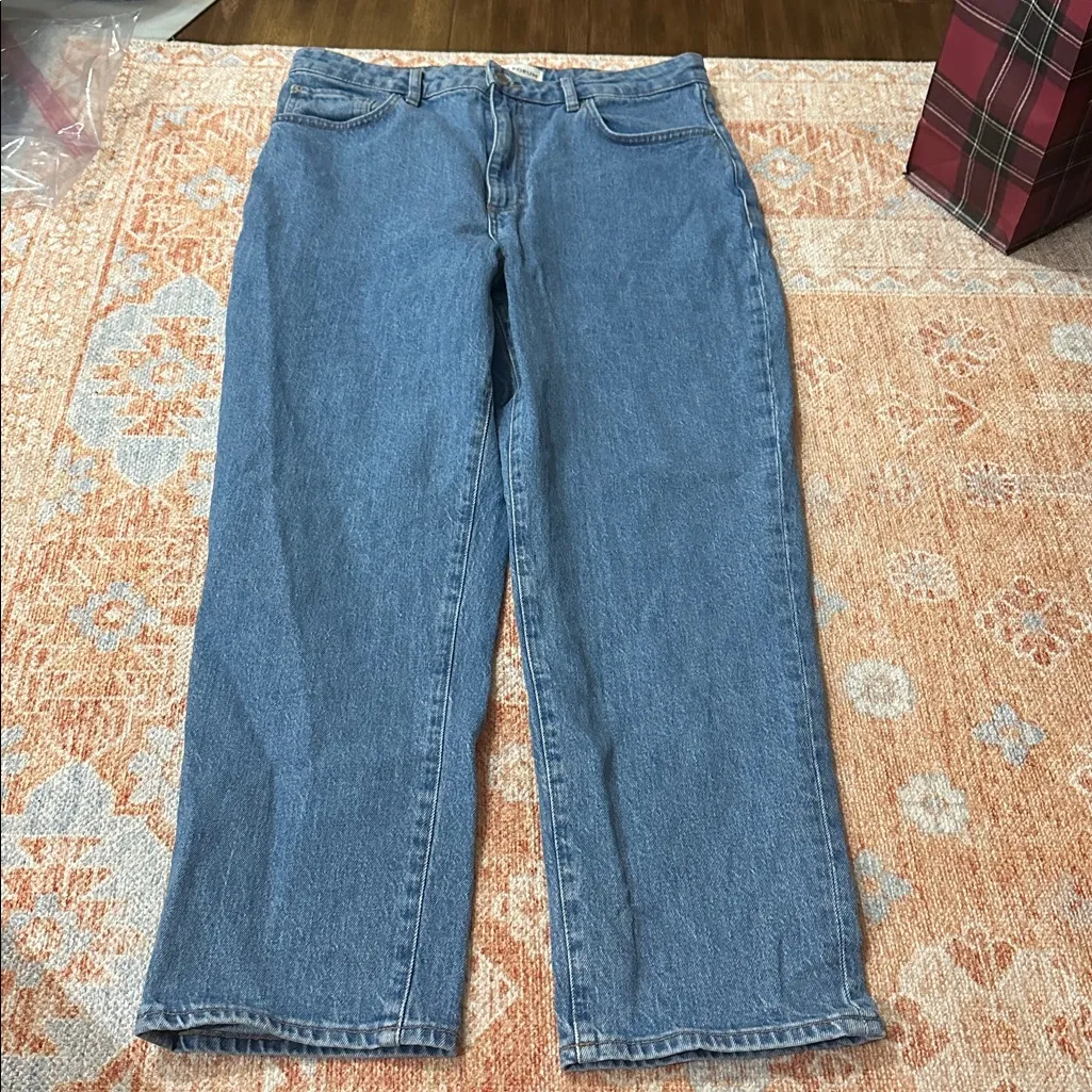 Aritzia Denim Forum Rowan Curve-fit Super Hi Straight Ankle Jean 121793 size 31 - Image 7